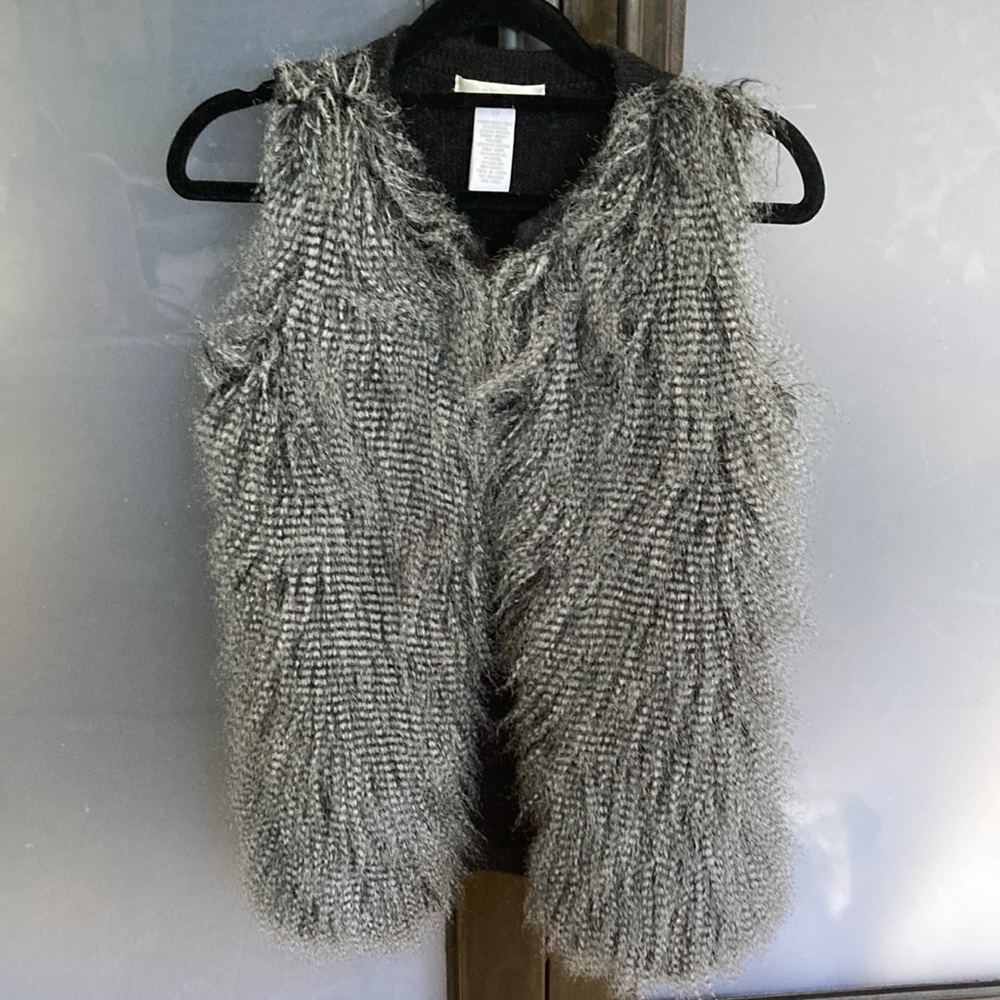 Design History faux fur vest